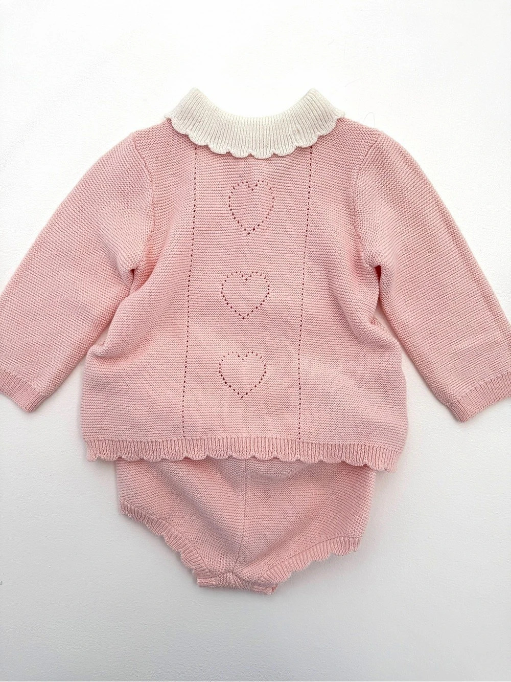 Janie and Jack Baby Knit Matching Set Pink 3-6 Months NWT